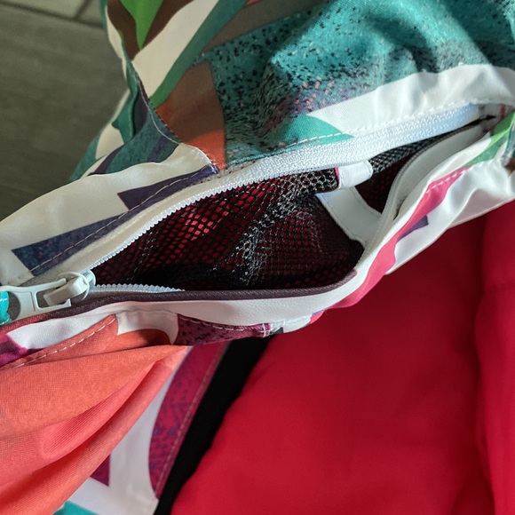 Girls Roxy Ski m/Snowboarding Jacket/Coat - Bright/Multicolored/Rainbow - Picture 11 of 16